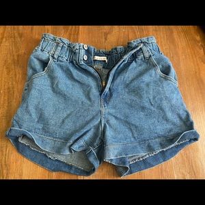 Mom Paperbag Waist Shorts